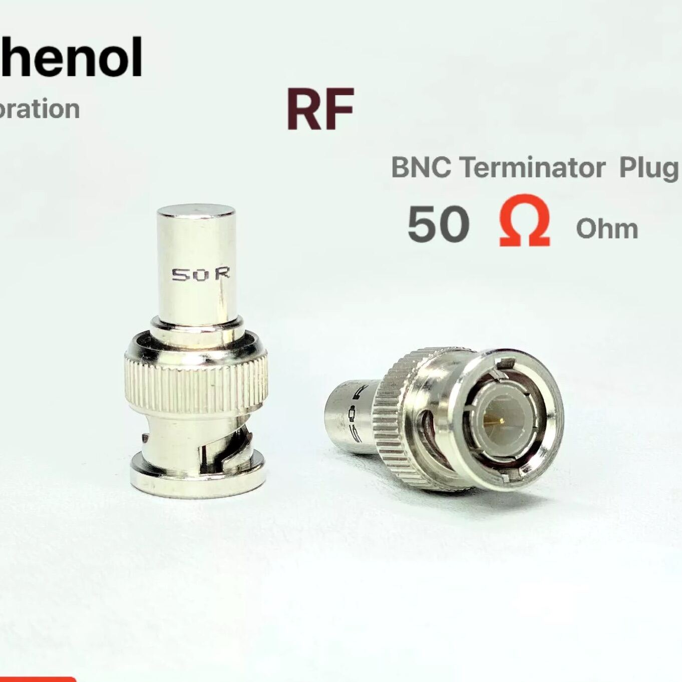 หัว BNC To Terminator 50 Ohm Amphenol RF BNC RF Coaxial Terminator ...