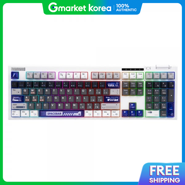 คีย์บอร์ดเกมมิ่ง Mechanical Gaming Keyboard 1Stplayer Neo108 คีย์บอร์ดแบบกลไกแบบมีสาย/ไร้สายบลูทูธสวิตช์ลาเวนเดอร์พายุฝนฟ้าคะนอง ราคา 5,382 บาท*ส่งฟรี