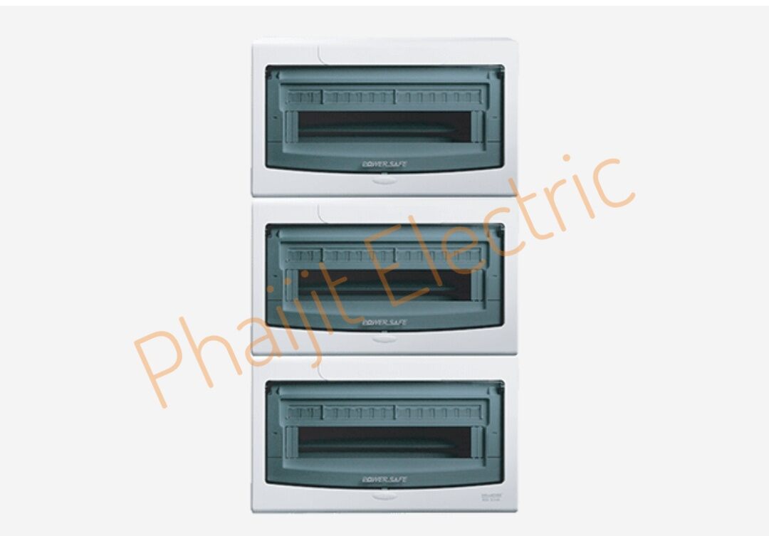 Haco HD-S348 ตู้สำหรับ-MCB-แบบตัดลอย-กล่องพลาสติก-กล่องเหล็ก-haco-HD-S348 MCB Consumer Units-Surfacs Mounting HD-S348 Haco 48 Modules ( 3 Rows Of 16 Modules) W.384 × H.672 × D. 99 mm. ราคา 4,300 บาท*ส่งฟรี