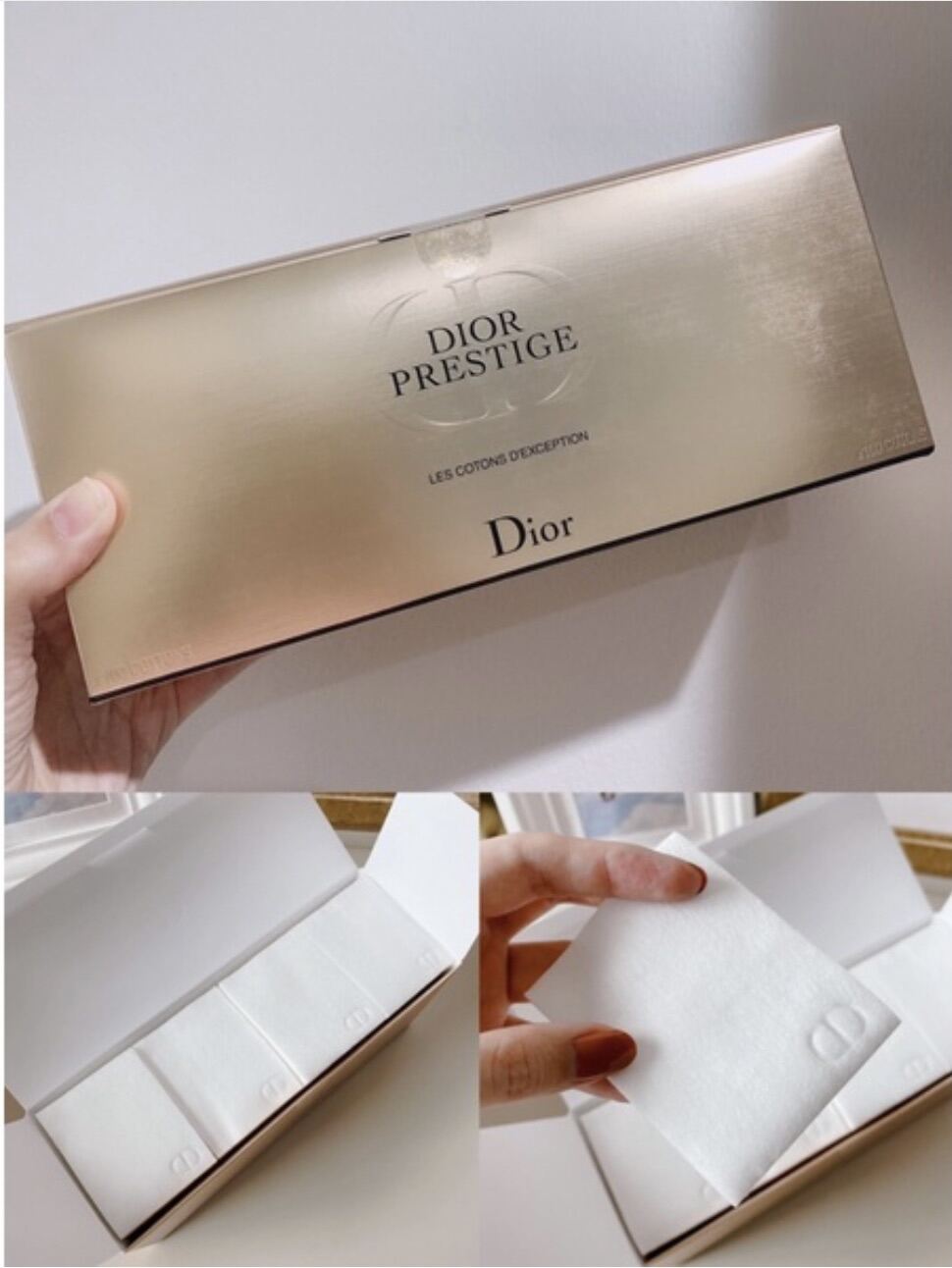 Dior Prestige Exceptional Cotton Pads สำลีเช็ดหน้า Lazada.co.th