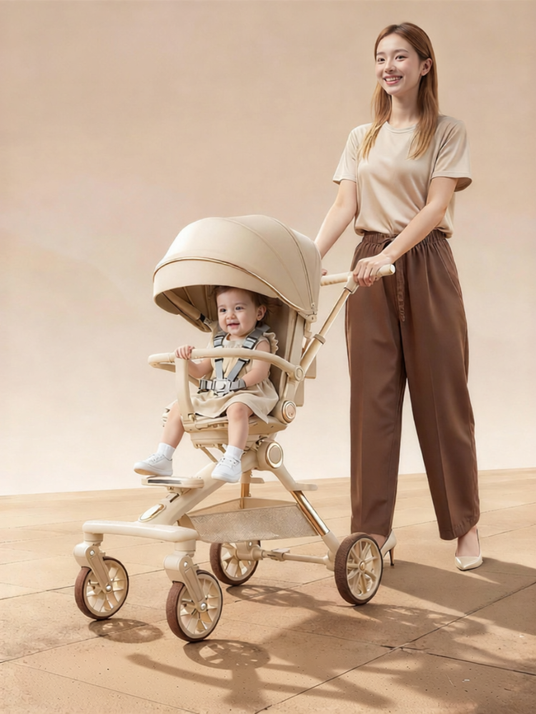 [Lightweight Foldable Bi-directional Seat-lie High Vision Baby Stroller,Lightweight Foldable Bi-directional Seat-lie High Vision Baby Stroller,]