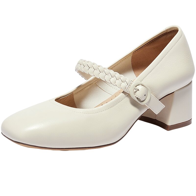 SENDA | Women's Stylish Mary Jane Shoes with Thick Heel ราคา 3,823 บาท*ส่งฟรี