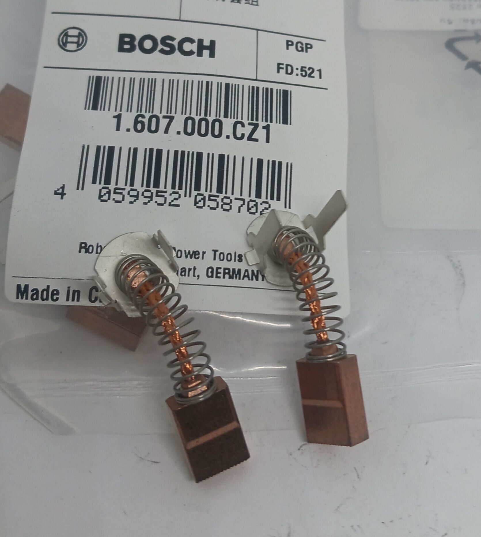 Bosch Spare Parts, Carbon Brushes Cordless Drill Model Gsr180-Li Gsb180-Li Used for Repair Work, Genuine Parts, Part No 1607000Cz1 ราคา 150 บาท*ส่งฟรี