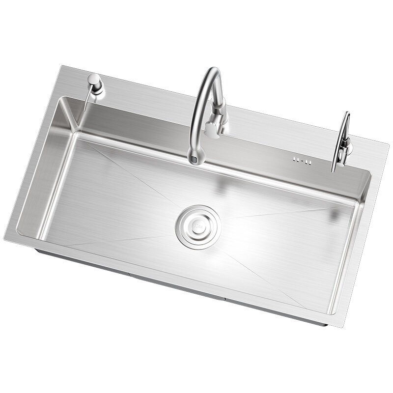 SHENYUAN | Stainless Steel Thickened Kitchen Sink Large Single Basin Undermount Handmade Basin ราคา 1,659 บาท*ส่งฟรี