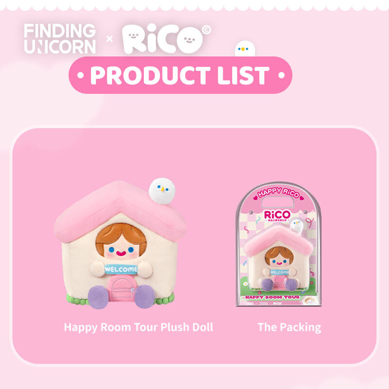 Finding Unicorn RiCO Happy Room Tour Plush Doll