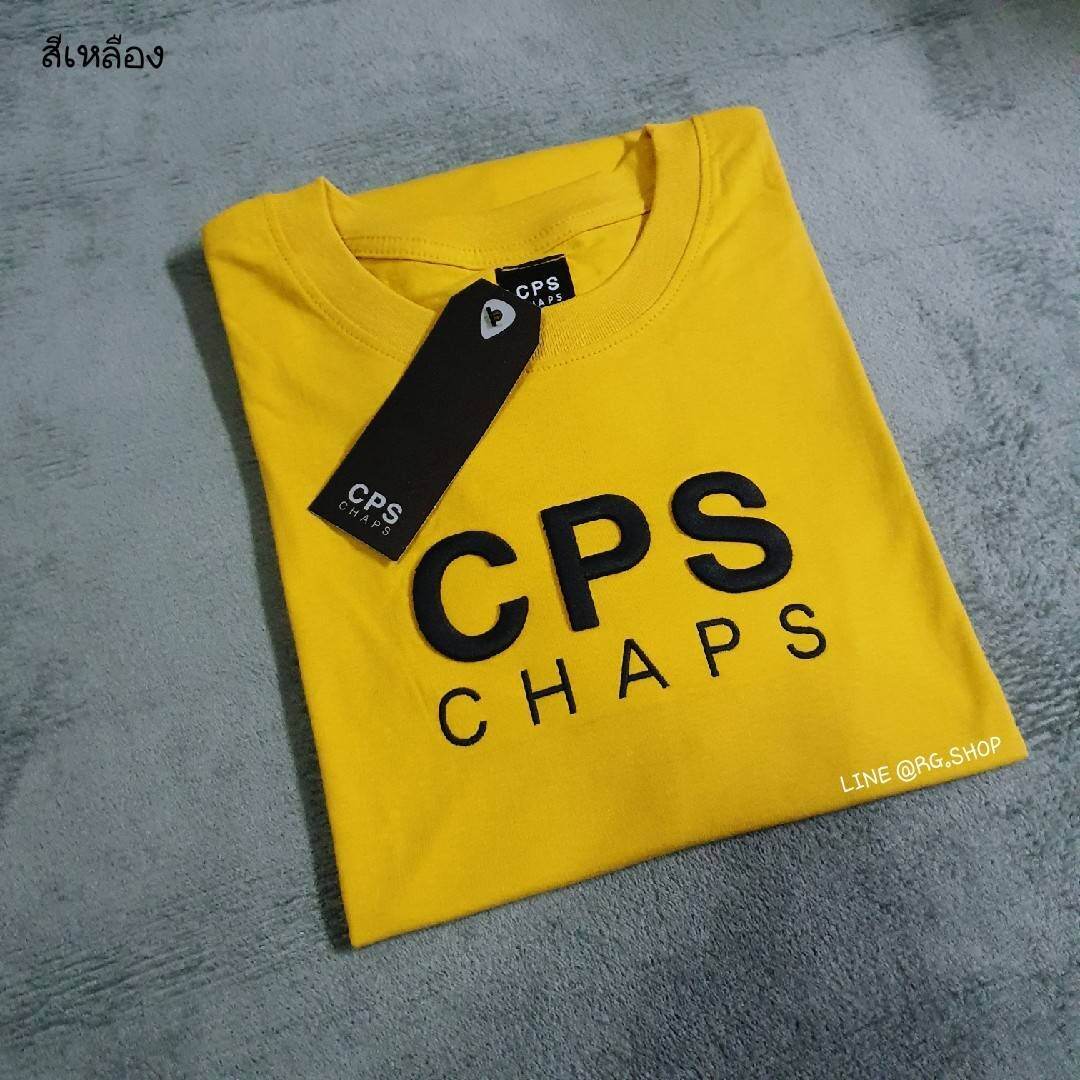 CPS CHAPS เสื้อยืดซีพีเอส-แช้ป งานปักนูน Cotton100%