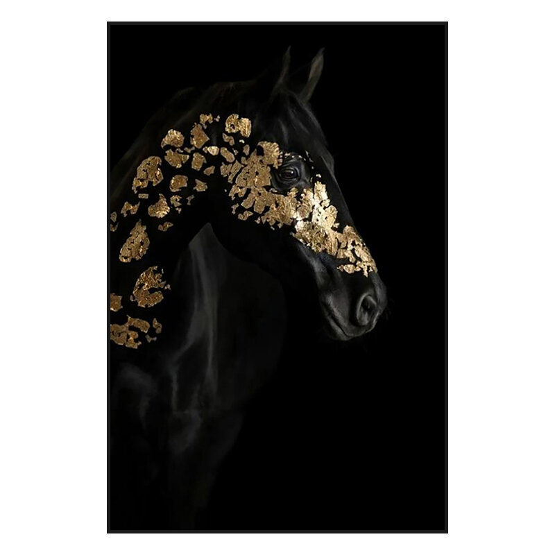 YUSAN | High-end Black Gold Foil Horse Wall Art ราคา 5,147 บาท*ส่งฟรี