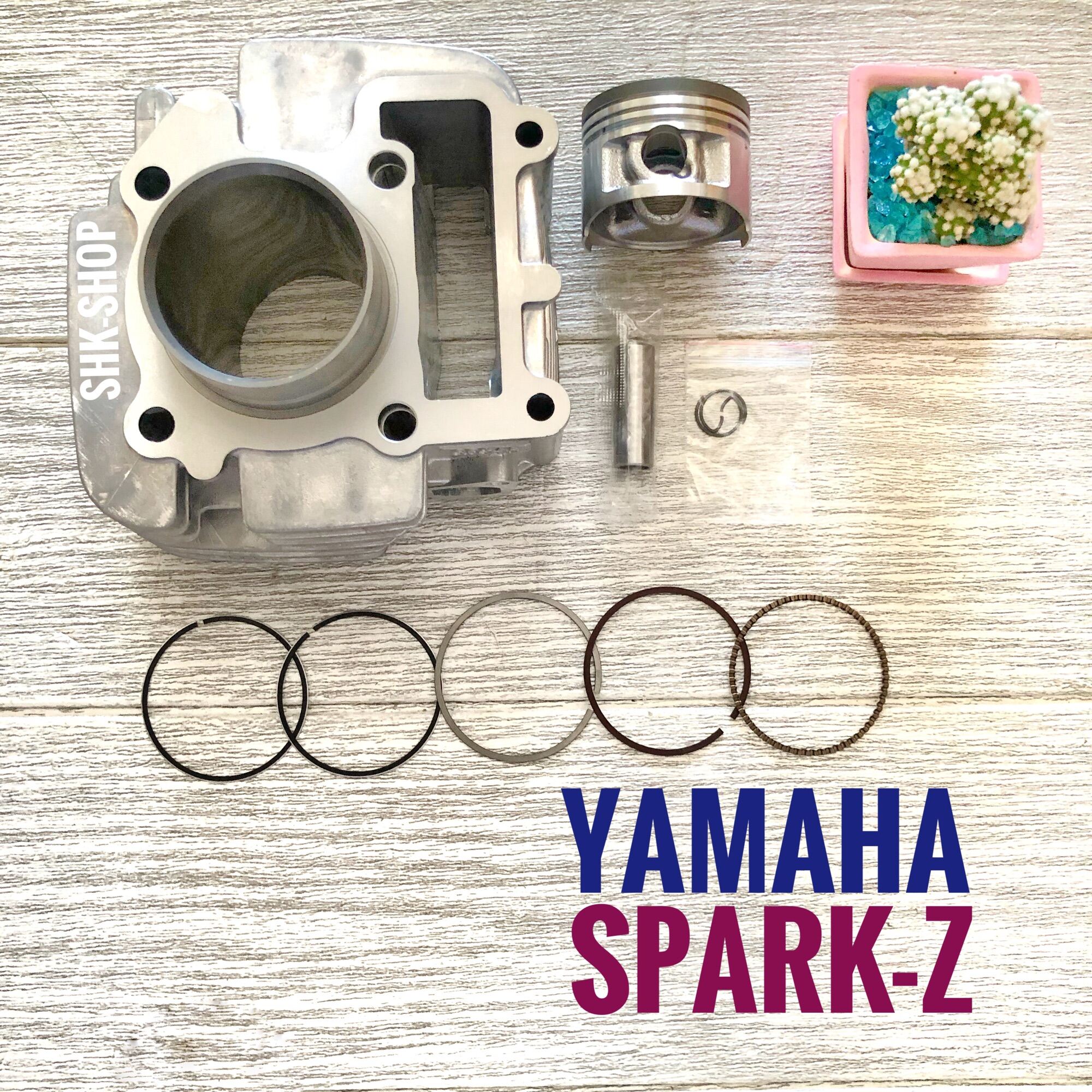 เสื้อสูบ + ปลอก + ลูกสูบ + แหวน + สลัก + กิฟล็อก YAMAHA SPARK z , ยามาฮ่า สปาร์ค z , Size STD