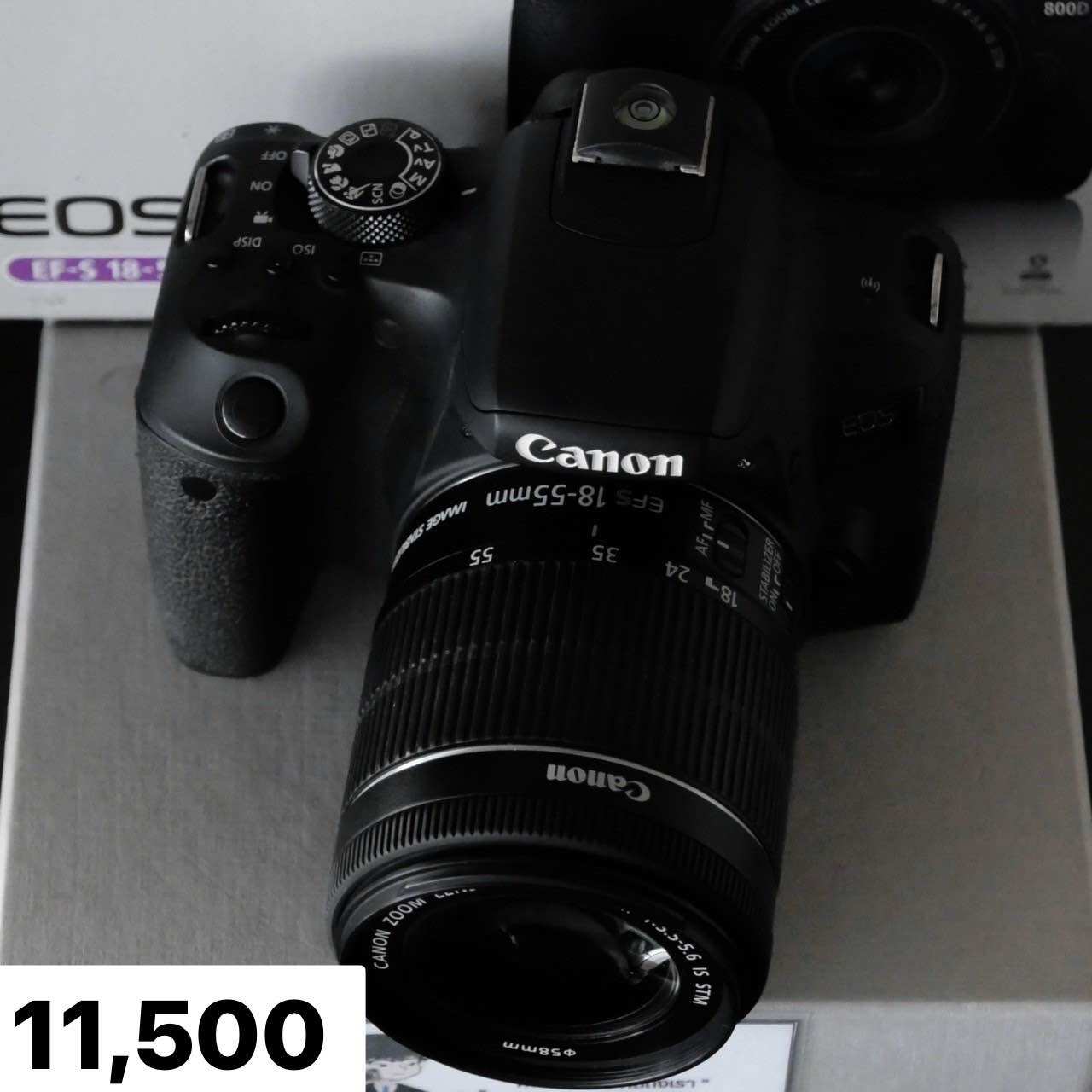 กล้องถ่ายรูป กล้องดิจิตอลมิลเลอร์เลส และอุปกรณ์ถ่ายภาพ ( Used!! ) Canon EOS 800D + Canon 18-55 F3.5-5.6 IS STM < มิ้นท์ >