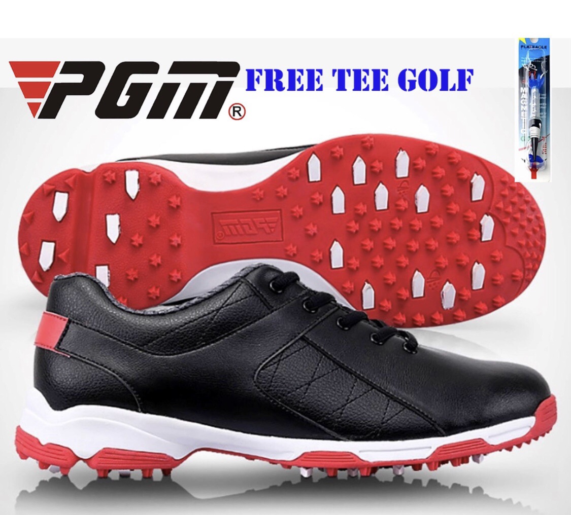 Waterproof Golf Shoes For Men  รองเท้ากอล์ฟผู้ชายสีดำกันน้ำ