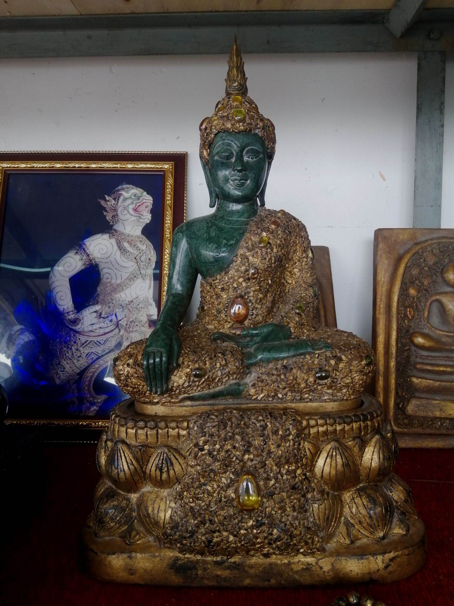 พระหินมรกต สมเด็จโต วังหน้า พระธาตุพนม หน้าตัก 9 นิ้ว ฐานถอด ราคา 59,000 บาท*ส่งฟรี