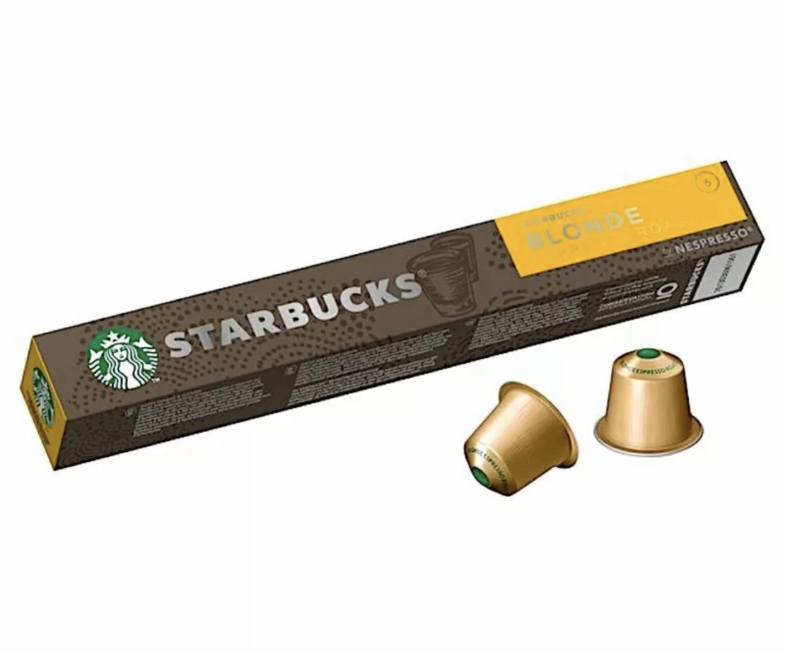 Starbucks Blonde สตาร์บัคส์แคปซูล แคปซูลกาแฟสตาร์บัคส์ STARBUCKS CAPSULE FOR NESPRESSO *** หมดอายุ 09-11/2021