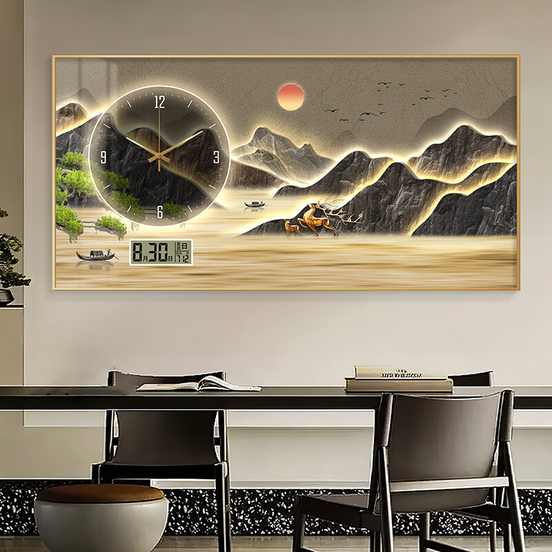 XIANGTUYIN | High-end Restaurant Decor Wall Clock with Perpetual Calendar ราคา 1,037 บาท*ส่งฟรี