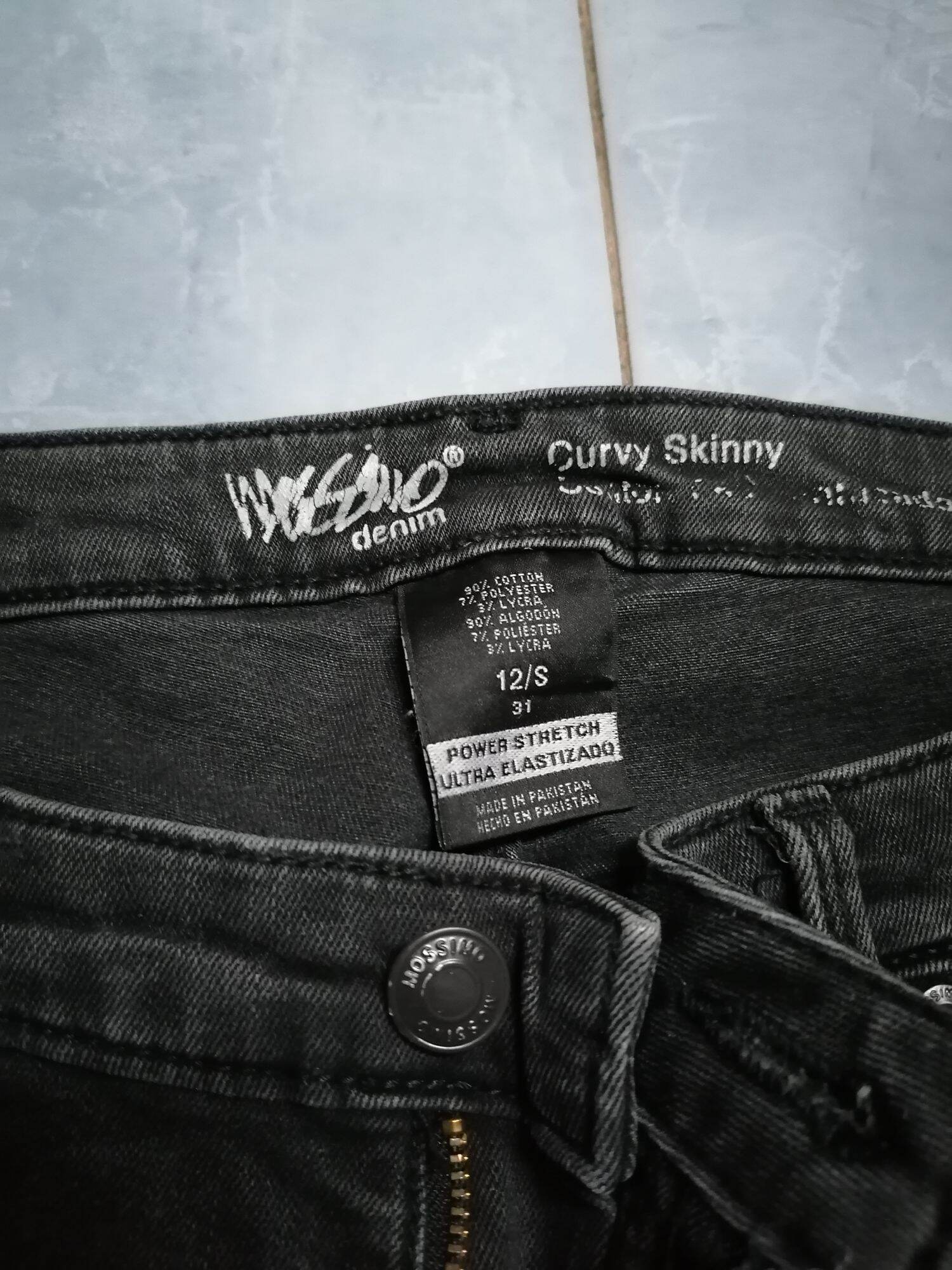 MOSSIMO JEANS 👖กางเกง ยีนส์ ขา กระบอก เล็ก ยืดนิดๆเอว 34 ยาว 40 ปลา ยขา