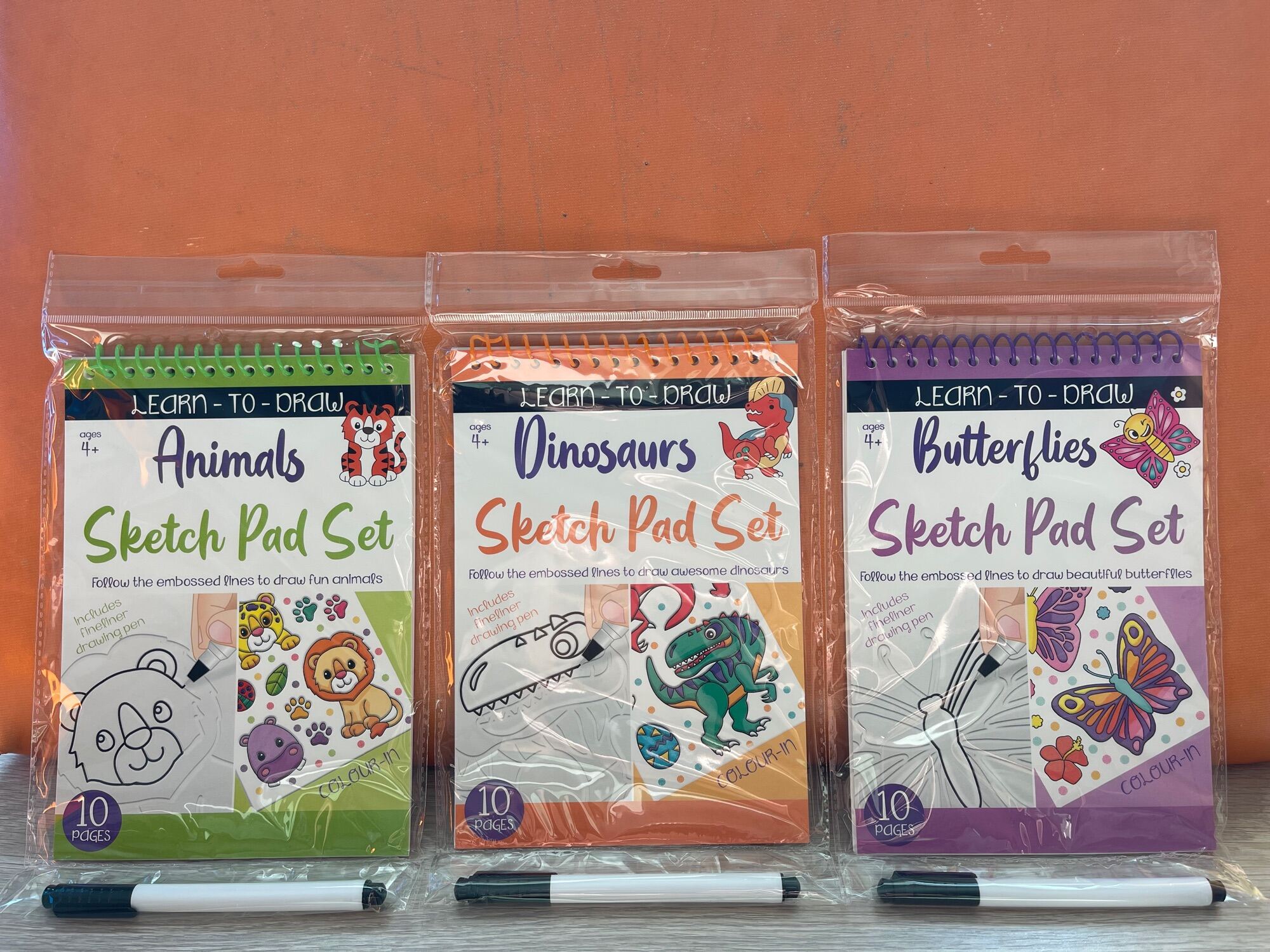 พร้อมส่ง หัดวาดรูป ลากเส้นสำหรับเด็ก Learn to Draw Sketch Pad Set with Pen Lazada.co.th