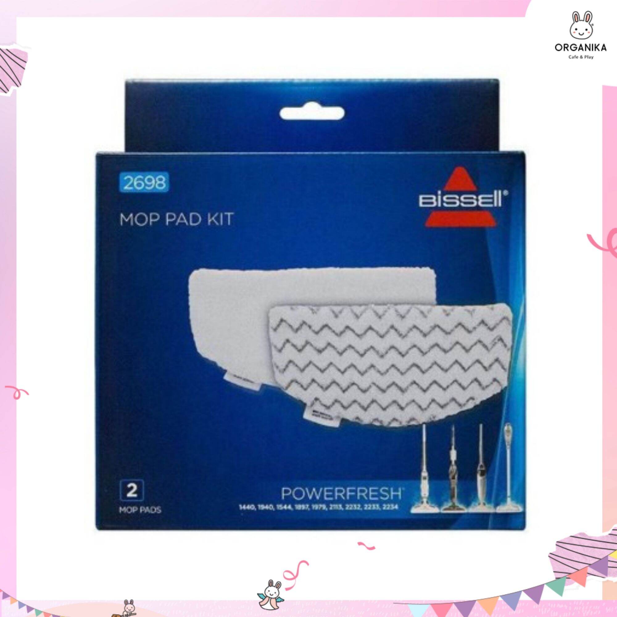 POWERFRESH MOP PADS ผ้าม็อบไยไมโครไฟเบอร์ สำหรับเครื่องถูพื้น Bissell Power Fresh ( Washable Microfiber MOP pads) ราคา 1,290 บาท*ส่งฟรี