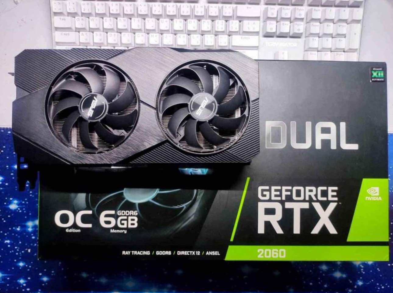 Asus dual RTX 2060 6G RGB เหมือนใหม่ ปก jib 11/05/2567🥇รุ่นTop ของ RTX ...
