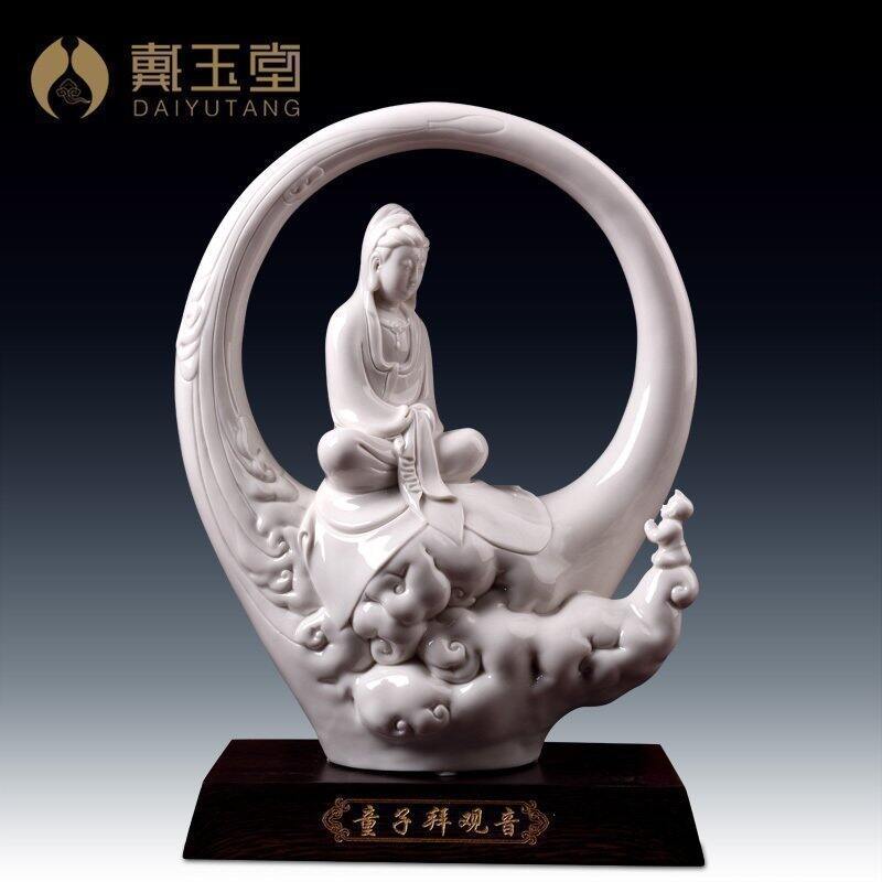 [DAIYUTANG | Dehua White Porcelain Buddha Statue Home Decor,DAIYUTANG | Dehua White Porcelain Buddha Statue Home Decor,] ราคา 23,568 บาท*ส่งฟรี