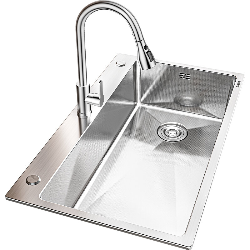TAOSHI | Large Single Basin 304 Stainless Steel Kitchen Sink ราคา 5,389 บาท*ส่งฟรี