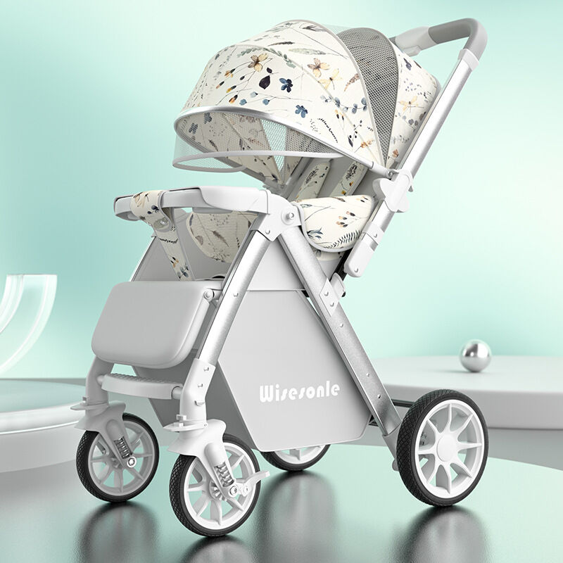 BONINGYU | Two-Way Shock Absorbing Sit-and-Lie Baby Stroller