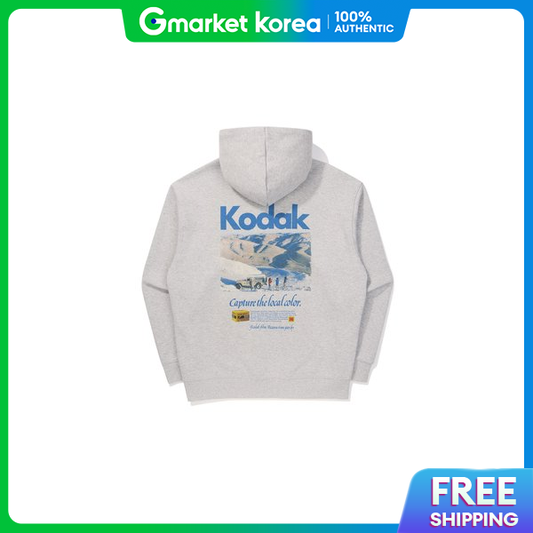 Kodak | K5323Rhdq1Mgr Hoodie Oversized Hoodie Scenery Graphic Half-Zip Hoodie Melange Gr ราคา 4,406 บาท*ส่งฟรี