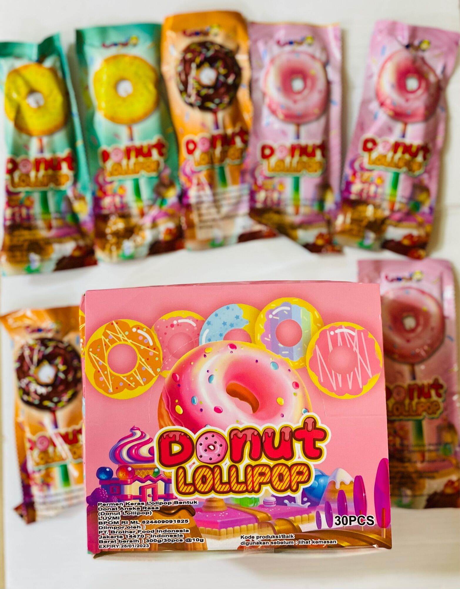 DONUT LOLLIPOP 30pcs อมยิ้ม โดนัท 30ไม้ น่ารักๆๆ