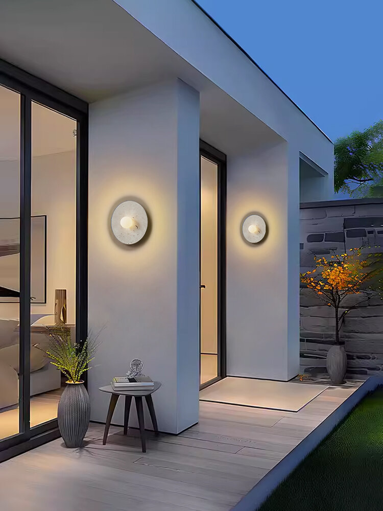 [GAOBIGEGE | Luxury Outdoor Waterproof Cream-colored Travertine Wall Light,GAOBIGEGE | Luxury Outdoor Waterproof Cream-colored Travertine Wall Light,] ราคา 2,365 บาท*ส่งฟรี