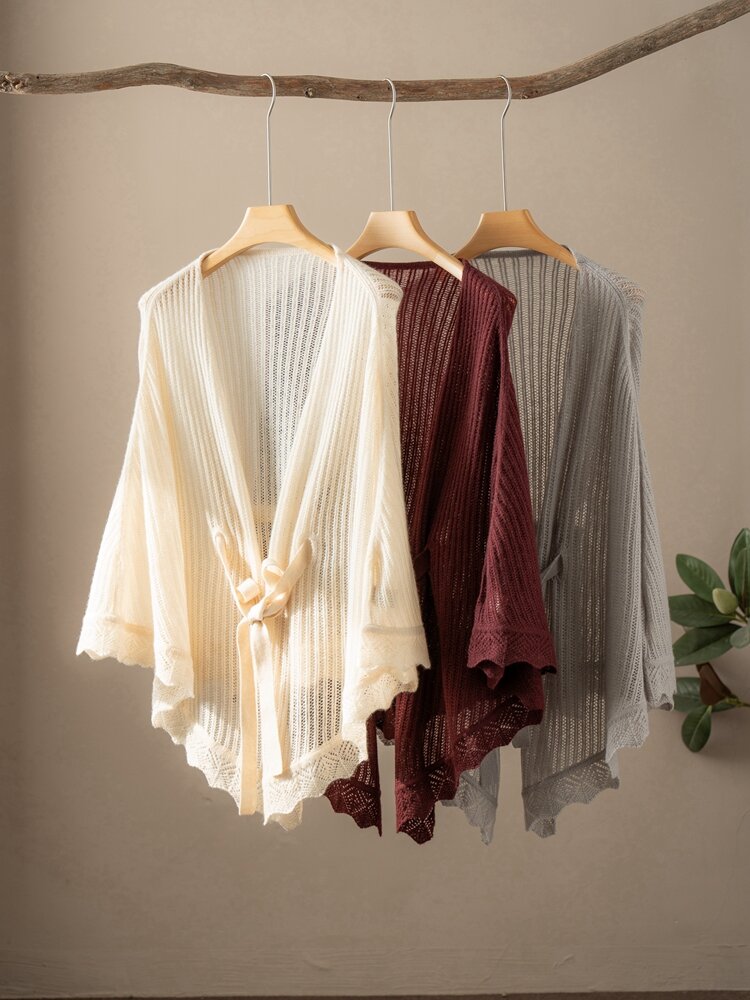 XIZILU | 100% Pure Cashmere Loose Sweater with Long Sleeves ราคา 2,535 บาท*ส่งฟรี