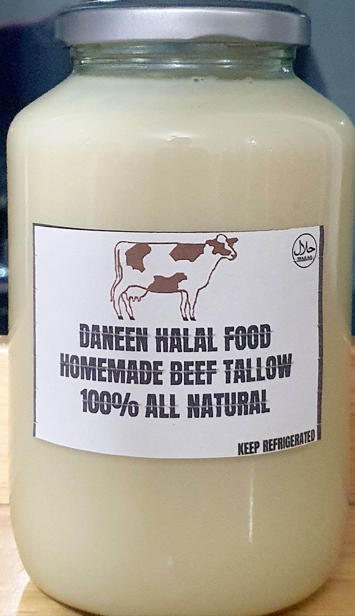 น้ำมันวัว ไขมันวัวฮาลาล (Halal Beef Tallow)600 ml. Lazada.co.th