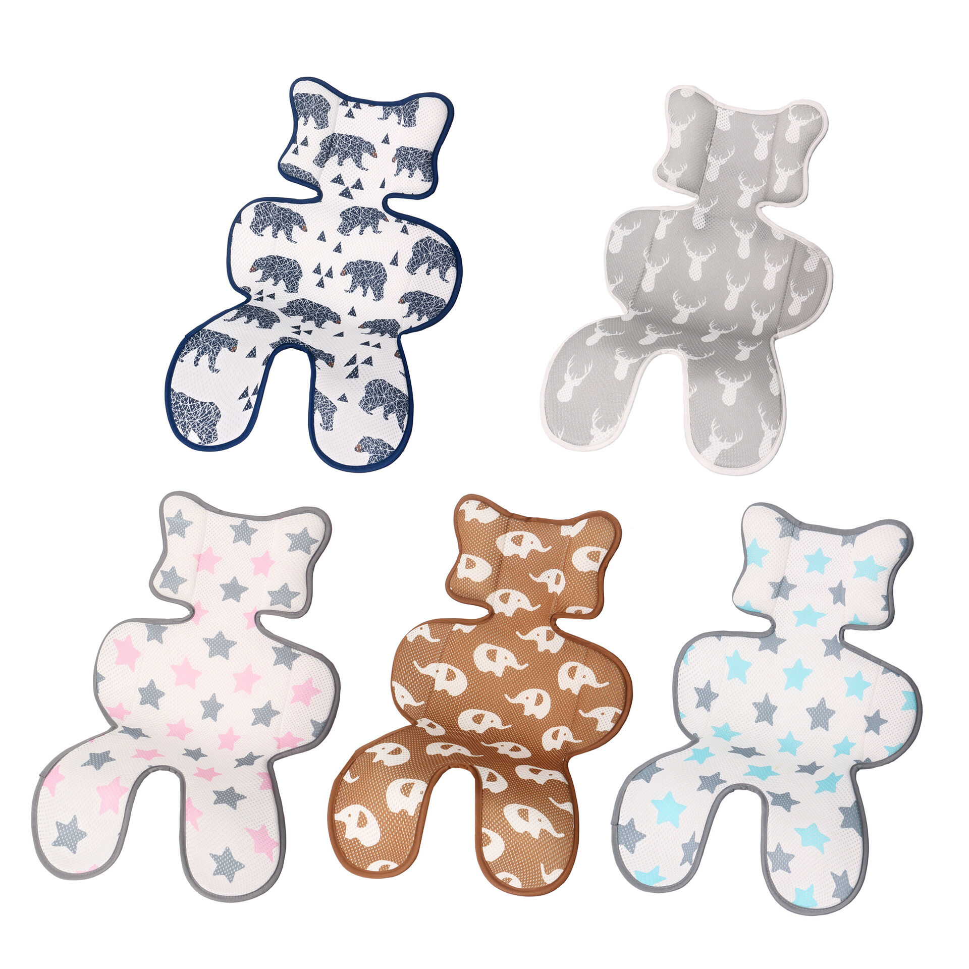 Baby Stroller Cool Mat Pad Hook Breathable Summer Seat Cushion for Baby Stroller Common Use Summer Baby Dining Chair Seat Pad