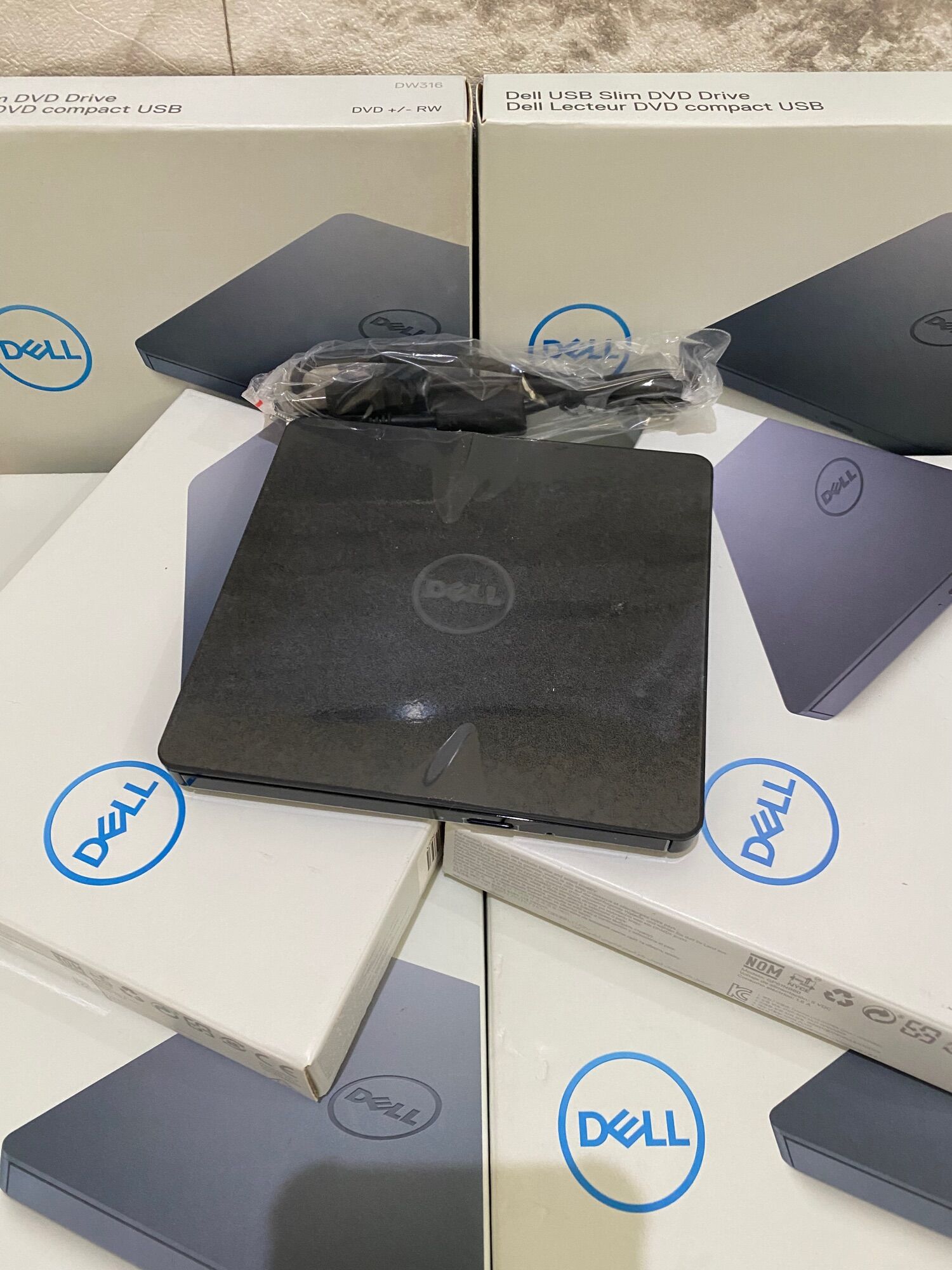 Dell External USB Slim DVD+/RW Optical Drive DW316 มือสองสภาพดี