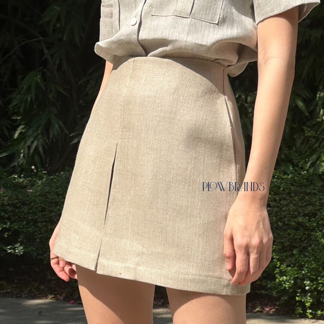 Chi Xia [Cold Smoke] curved collar short jacket six broken skirt Jin main image 0