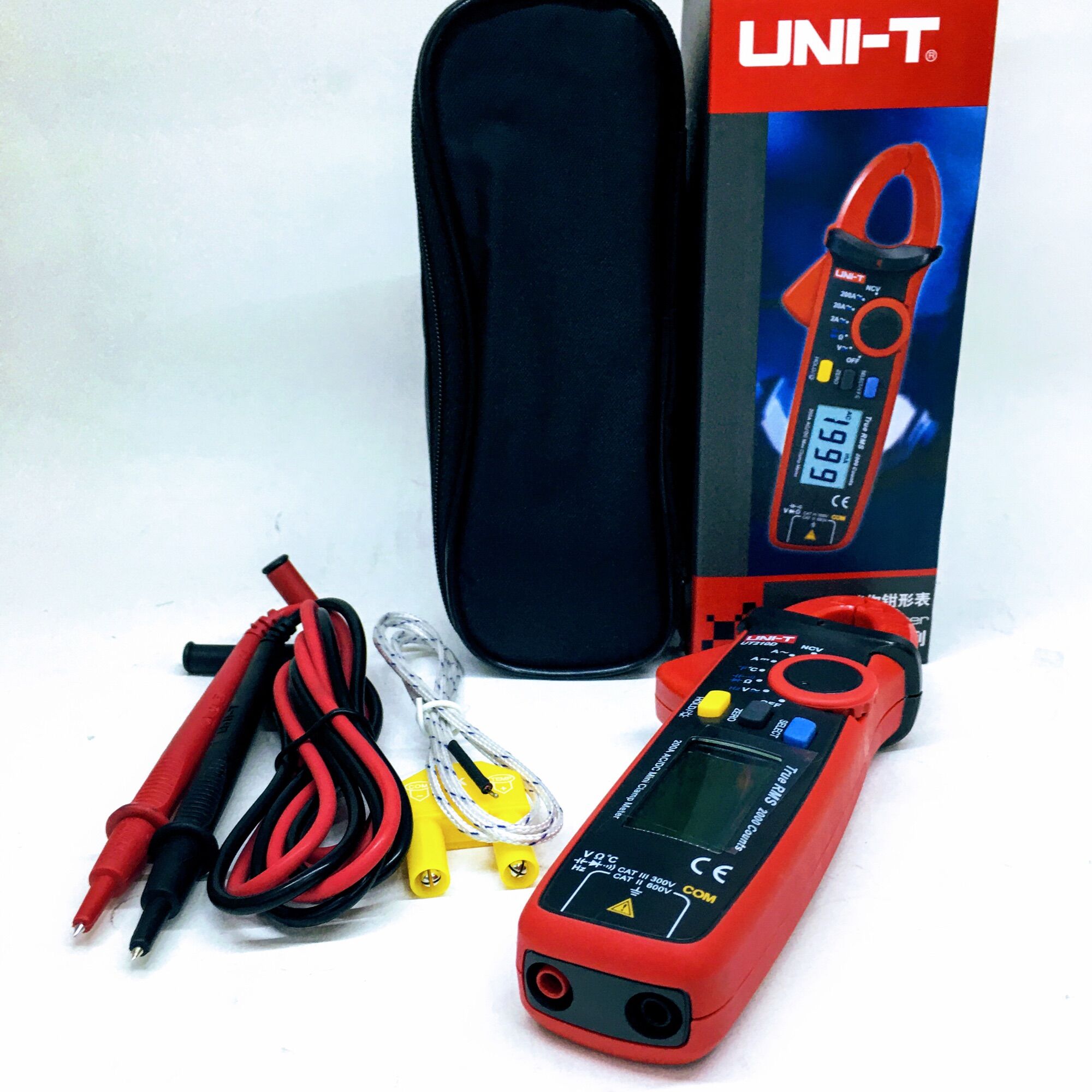 คลิปแอมป์ UNI-T UT210E UT210D clamp multimeter digital คลิปแอมป์ เเคล้ม ...