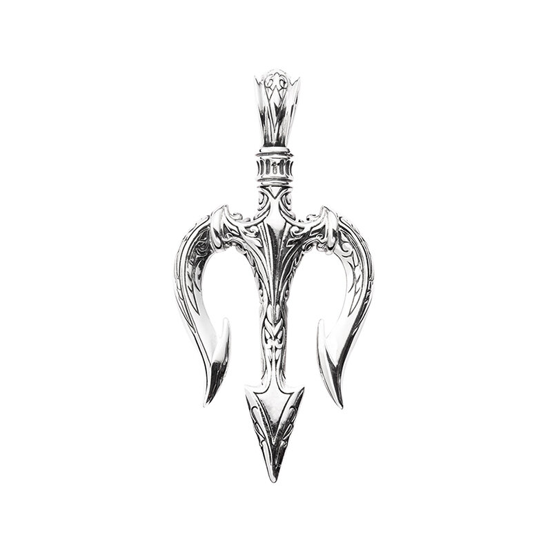 ROCK&RIDE | Men's Necklace Trident Pendant Sterling Silver ราคา 9,459 บาท*ส่งฟรี