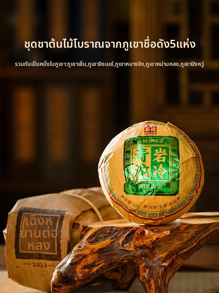 LANCANGGUCHA | 2022 Yunnan Ice Island Manong Jingmai Rock Green Puerh Tea Sheng ราคา 3,526 บาท*ส่งฟรี