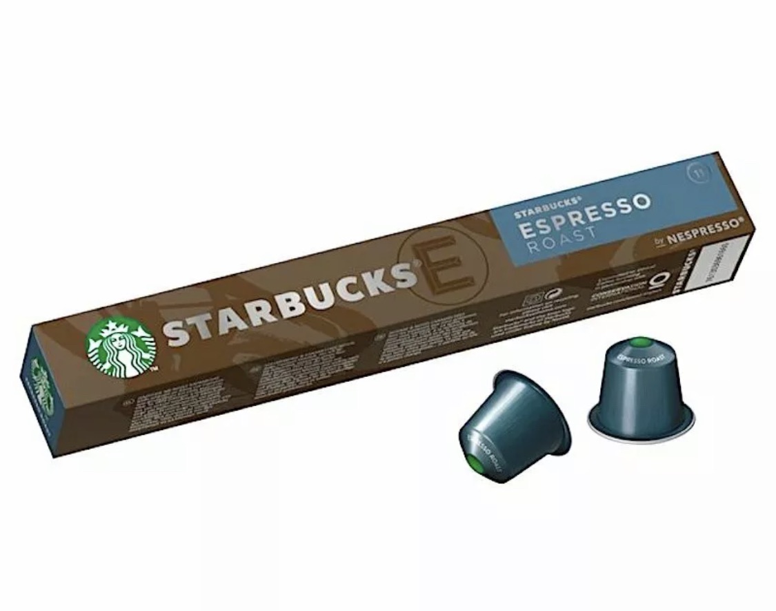 Starbucks Espresso Roast สตาร์บัคส์แคปซูล แคปซูลกาแฟสตาร์บัคส์ STARBUCKS CAPSULE FOR NESPRESSO *** หมดอายุ 09-11/2021