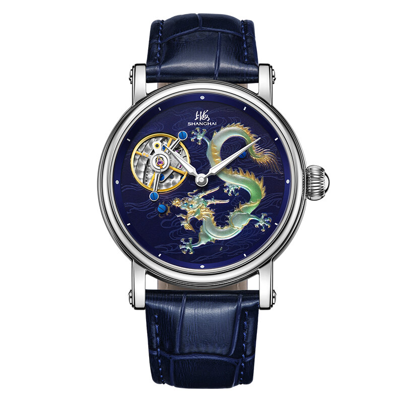 Shanghai | Manual Mechanical Night Light Water Resistant Men's Watch ราคา 89,324 บาท*ส่งฟรี