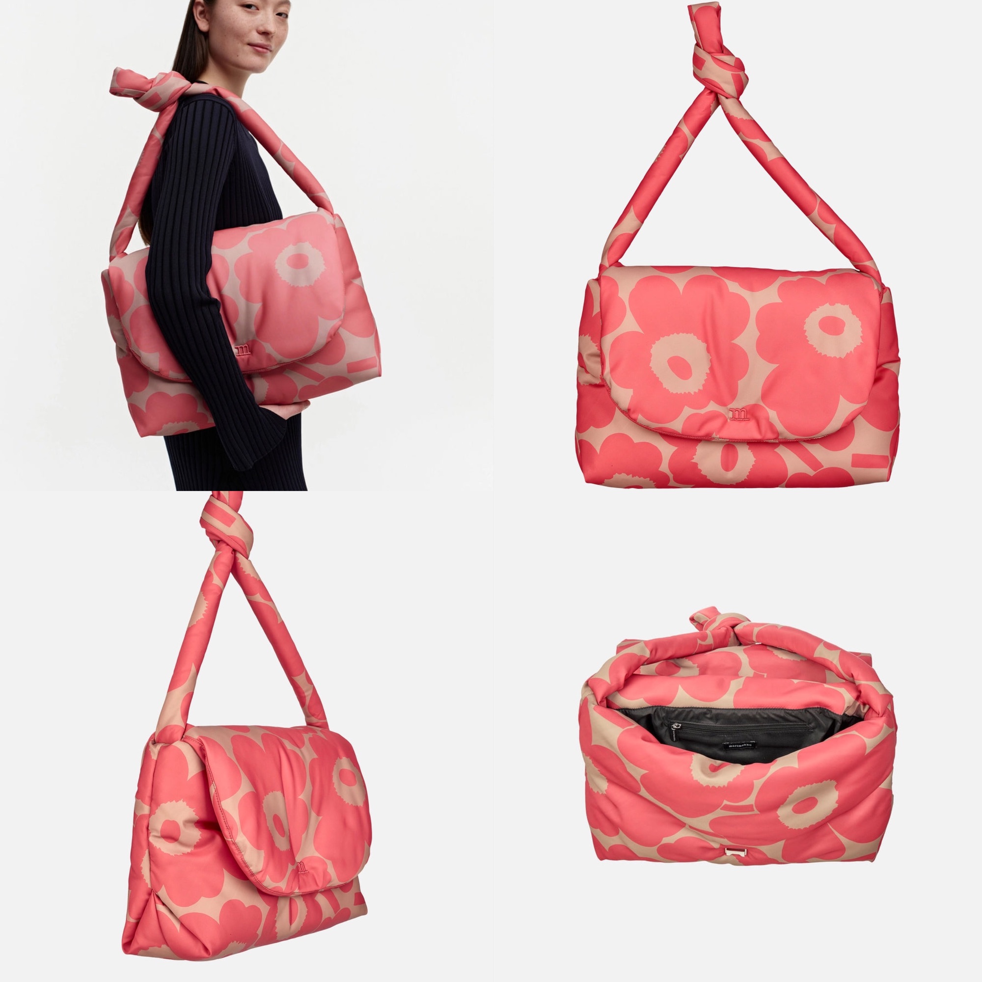 T.27.N) พร้อมส่ง Marimekko Messenger Pillow Unikko shoulderbag