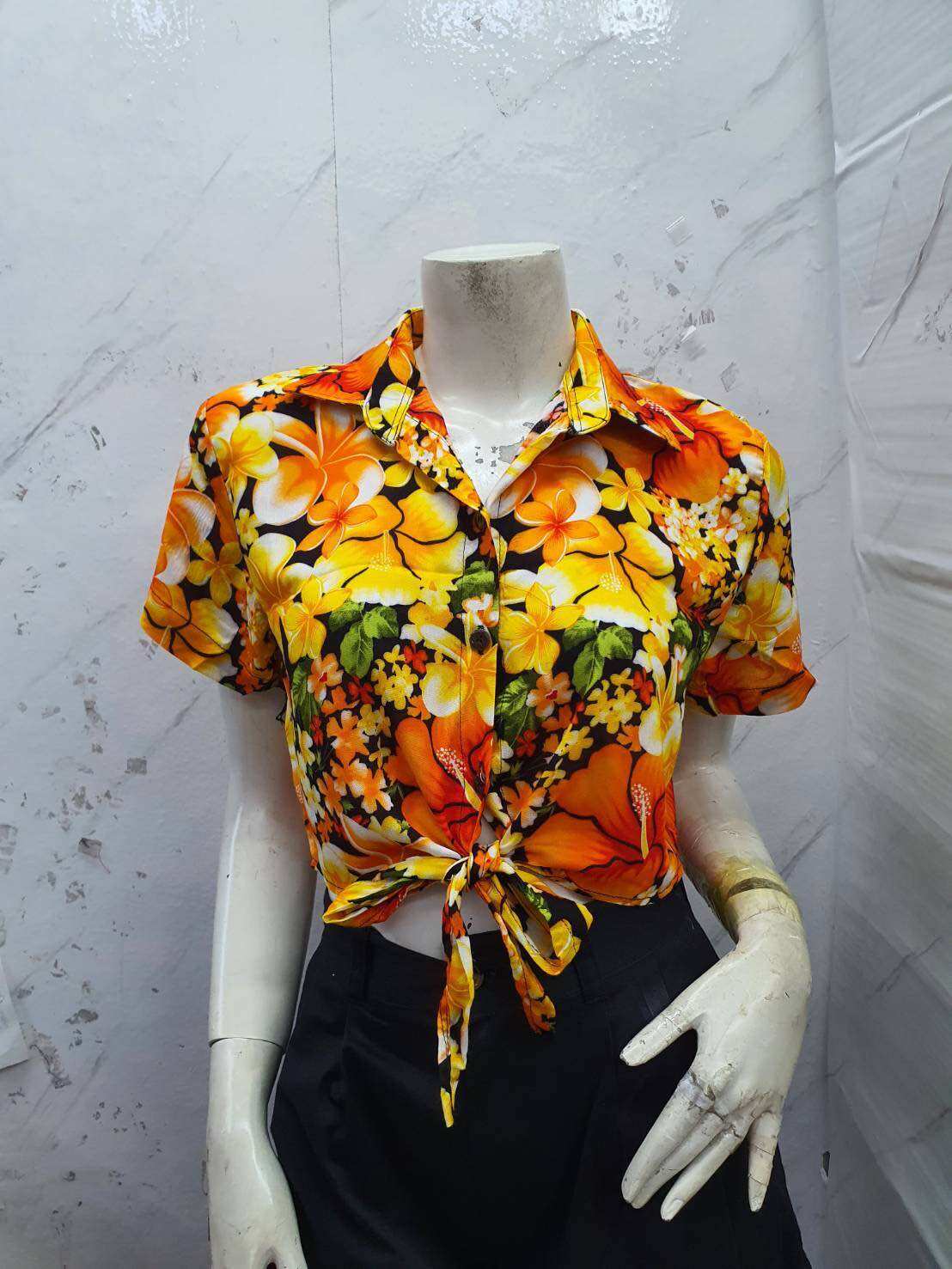 เสื้อสงกรานต์#เสื้อผูกคอ#เสื้อแฟชั่น#เสื้อผู้หญิง#เสื้อลายดอก#2024เสื้อสวย #เสื้อเล่นน้ำ อก38ราคาถูก สินค้าพร้อมส่ง#ส่งด่วนทุกวัน ราคา 109 บาท*ส่งฟรี