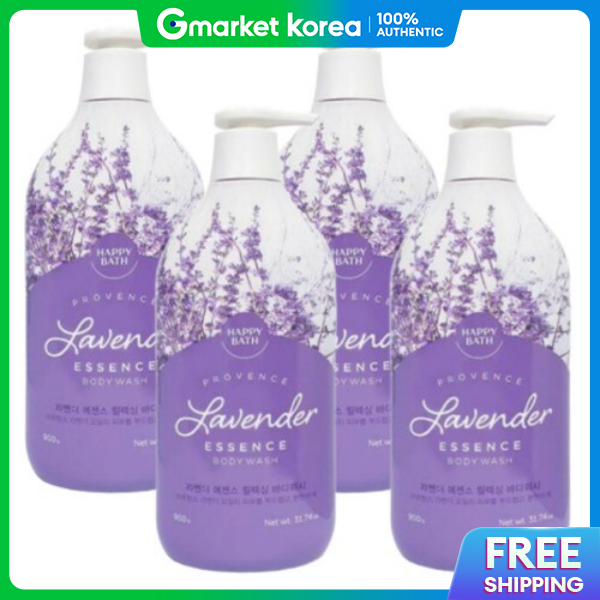 Happy bath | Happy Bath Lavender Essence Relaxing Body Wash, 900g, 4-Pack ราคา 2,436 บาท*ส่งฟรี