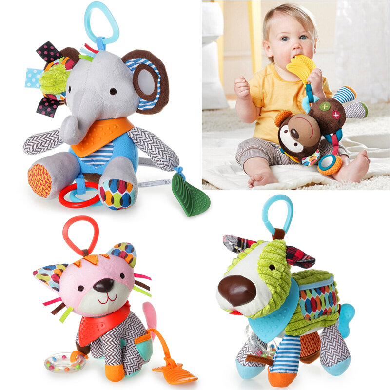 Skkbaby Baby Stroller Hanging Toy Plushie Soothing Doll Carriage Bell Baby Bed Bell Shake Bell Infant Toys Soft Plushie Soothing Pacifier