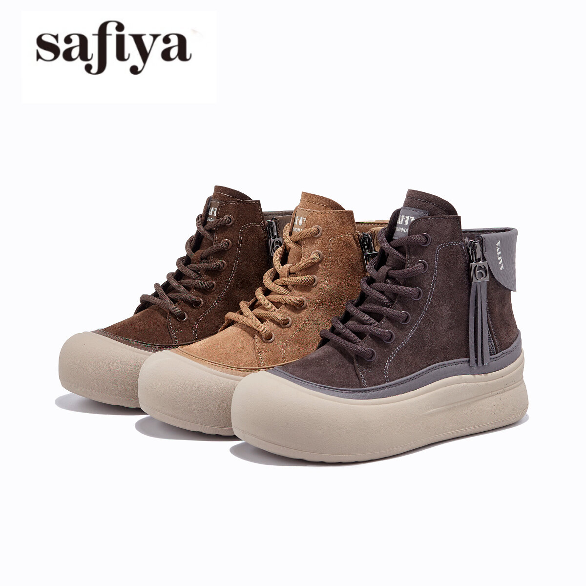 Safiya | Winter Fashion Comfortable Fleece Lined Casual Snow Boots ราคา 3,886 บาท*ส่งฟรี