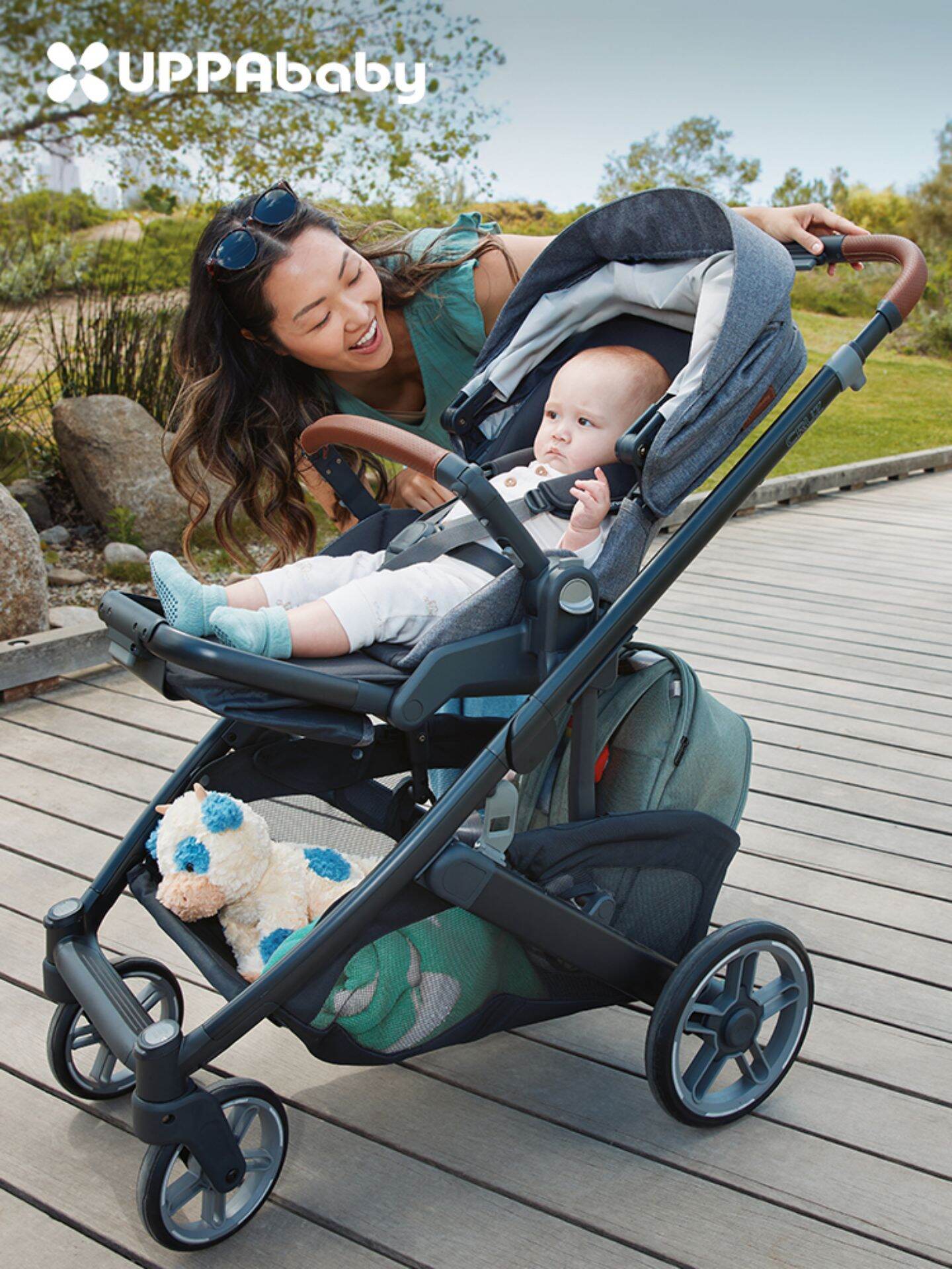 UPPAbaby | Reversible Foldable Shock Absorbing Baby Stroller