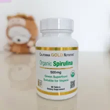 ภาพขนาดย่อของภาพหน้าปกสินค้าสาหร่ายสไปรูริน่า California Gold Nion, Organic Spir, USDA Certified, 500 mg, 60 Tablets จากร้าน miniboon บน Lazada ภาพที่ 1