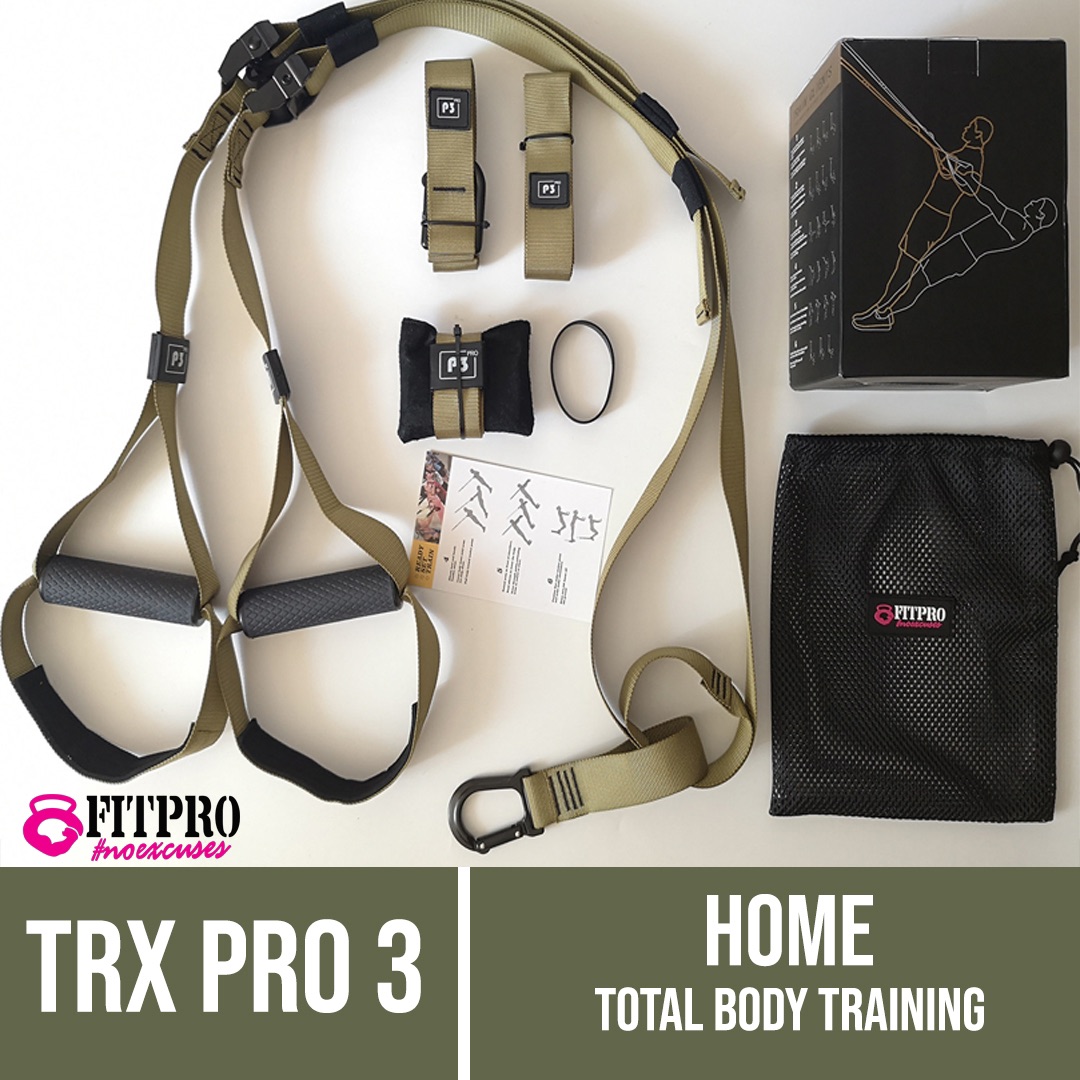 TRX P3 Pro Sytem  ชุดฝึกความแข็งแรง Total Body เต็มรูปแบบ สามารถสร้างกล้ามเนื้อ ซิกแพก แขน ขา ไหล่ หลัง อก และแกนกลางลำตัว