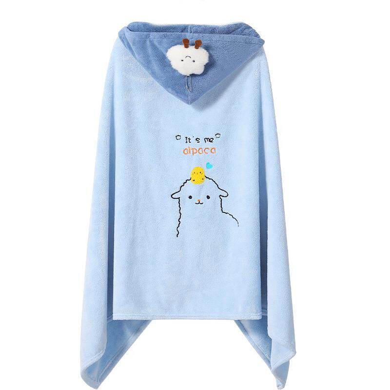 YUKE | Hooded Wearable Quick-Dry Bath Cape for Big Kids - รูปที่ 1