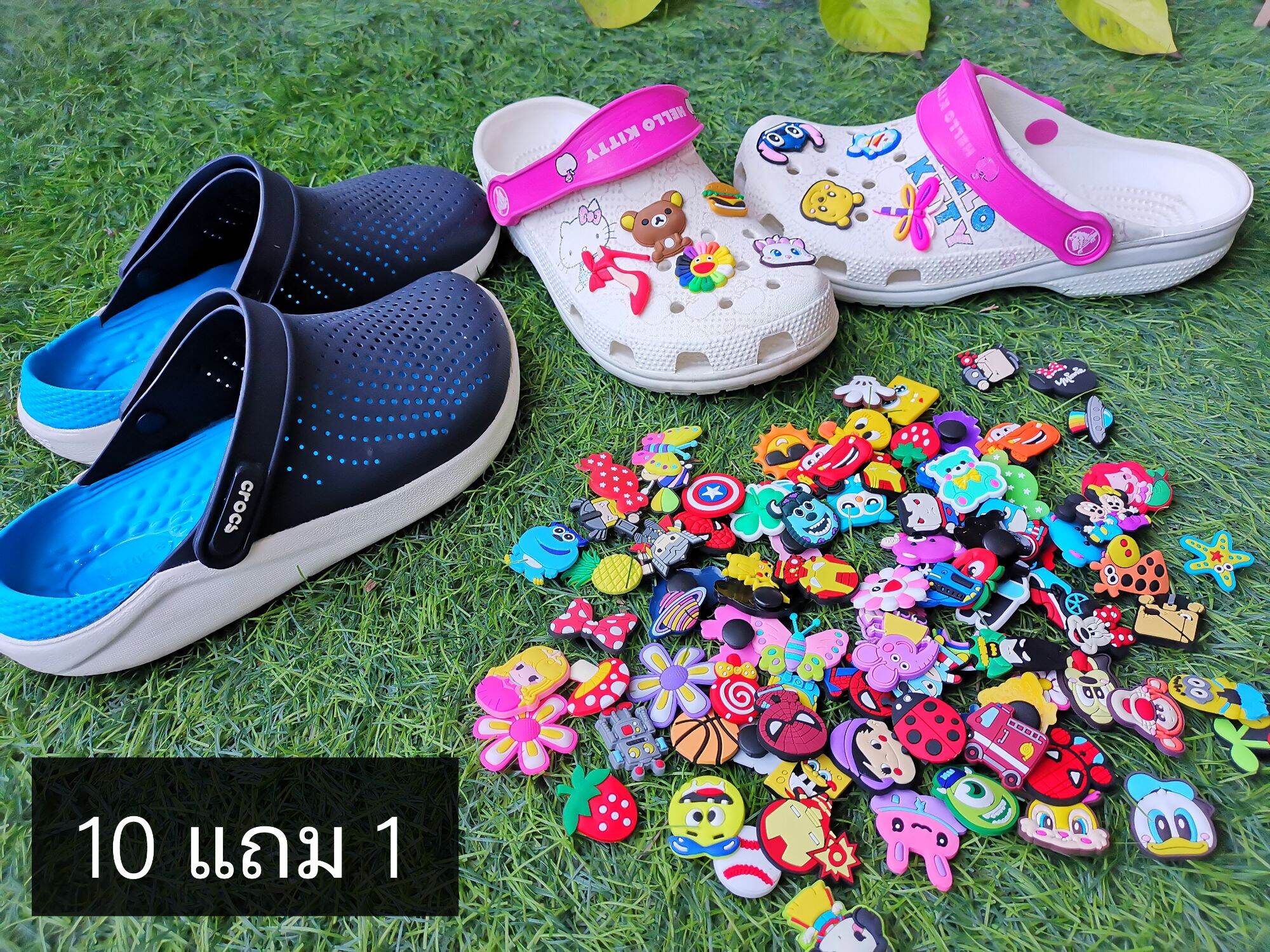 Jibbitz ติดรองเท้า Crocs ตัวตุ๊กตาการ์ตูนติดรองเท้า จิบบิทติดรองเท้า