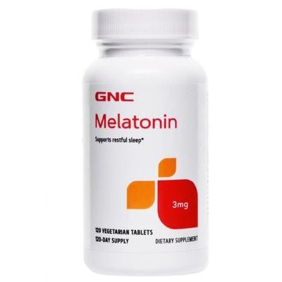 จัดโปร GNC Melatonin 3mg 120 เม็ด เมลาโทนิน ช่วยในการนอนหลับสบายและคลายเครียด(GNC)