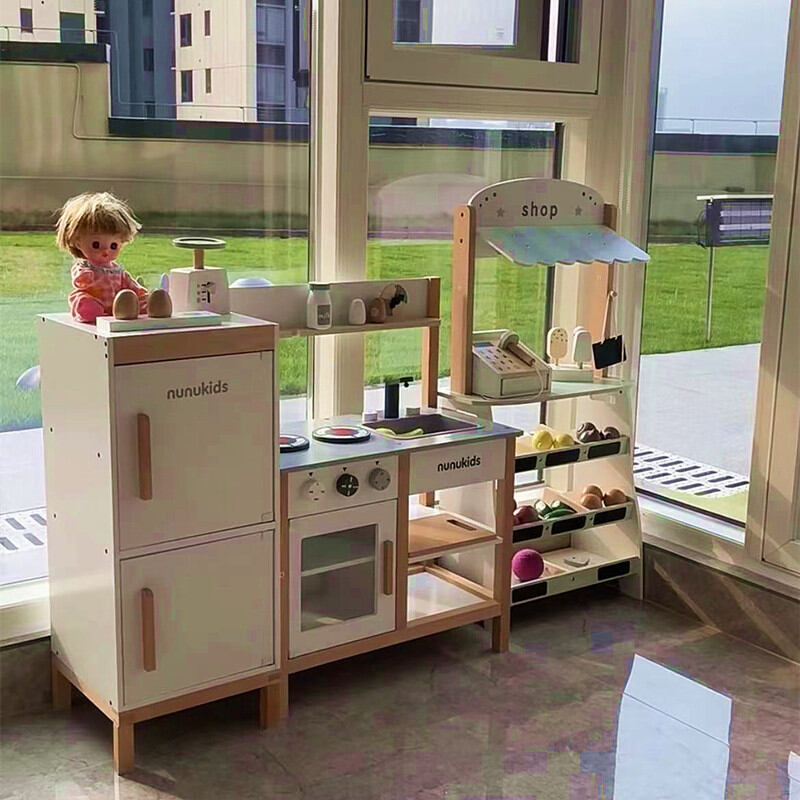 AOBIXIONG | Scandinavian Style Kids Kitchen Playset ราคา 3,416 บาท*ส่งฟรี