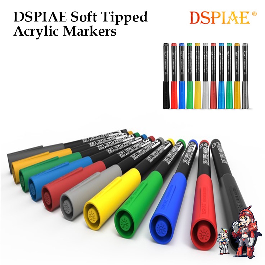 DSPIAE - MK Soft Tipped Markers - (Select from 12 Colors) – Gundam